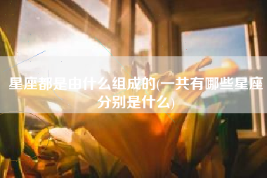 星座都是由什么组成的(一共有哪些星座分别是什么)