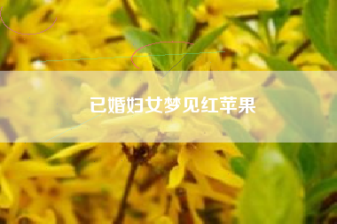 已婚妇女梦见红苹果