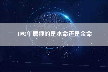 1992年属猴的是木命还是金命