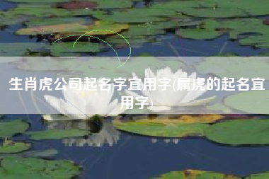 生肖虎公司起名字宜用字(属虎的起名宜用字)