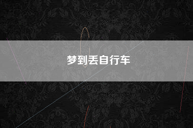 梦到丢自行车