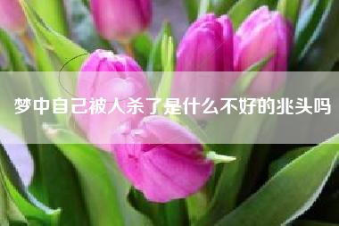 梦中自己被人杀了是什么不好的兆头吗