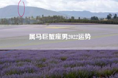 属马巨蟹座男2022运势