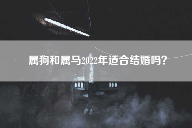 属狗和属马2022年适合结婚吗？