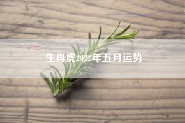 生肖虎2022年五月运势