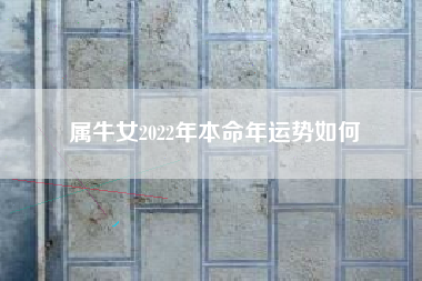 属牛女2022年本命年运势如何