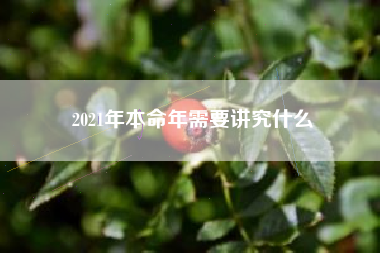 2021年本命年需要讲究什么