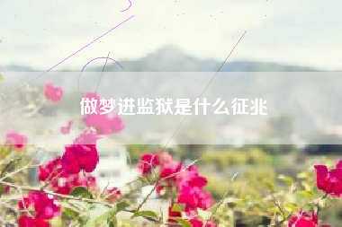 做梦进监狱是什么征兆