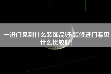 一进门见到什么装饰品好(装修进门看见什么比较好)