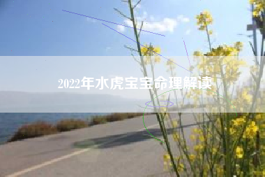 2022年水虎宝宝命理解读