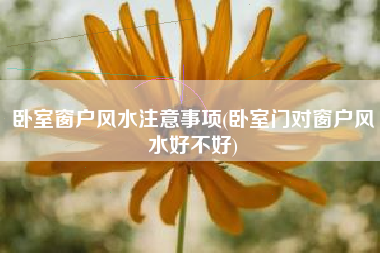 卧室窗户风水注意事项(卧室门对窗户风水好不好)