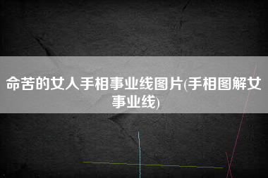 命苦的女人手相事业线图片(手相图解女 事业线)