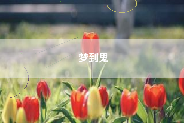 梦到鬼
