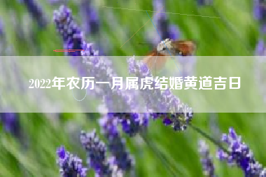 2022年农历一月属虎结婚黄道吉日