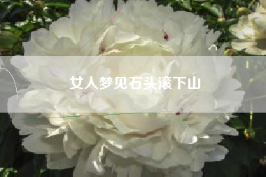 女人梦见石头滚下山
