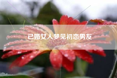已婚女人梦见初恋男友