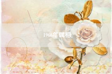 1966年属相 1966年属相