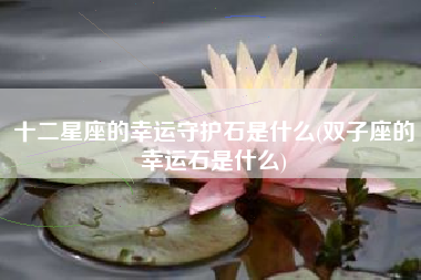 十二星座的幸运守护石是什么(双子座的幸运石是什么)