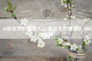 68年出生的属猴人(68年出生的属猴人2021年运势)